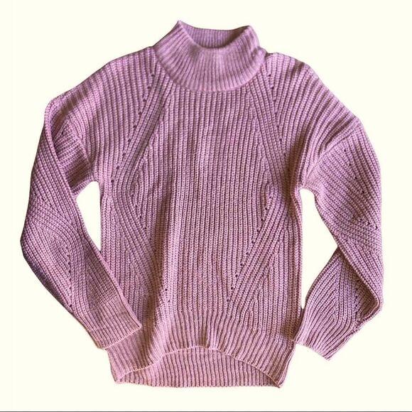 Poof apparel high neck knit sweater size Small - Picture 1 of 5